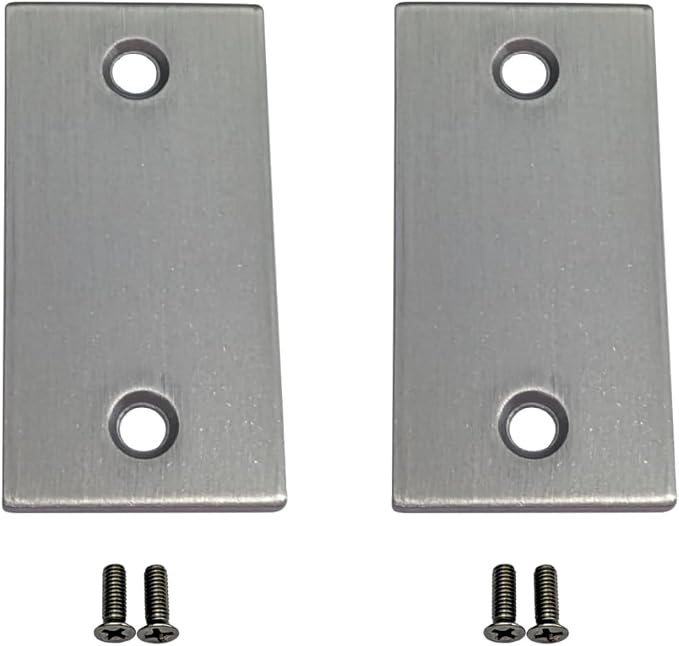 Stainless Steel Door Strike Filler Plate, 2-1/4" x 1-1/8", US32D Stainless Steel by QCAAHardware