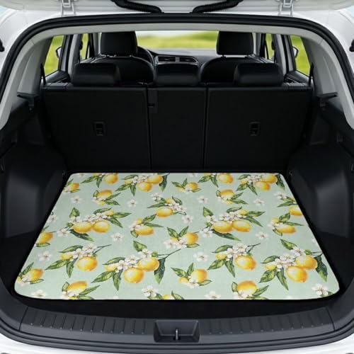 Lemon Branch All Weather Trunk Mat 29"x39" by Mintulipy