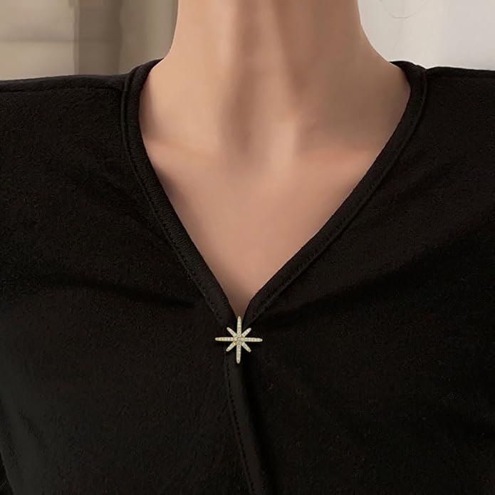 Pearl Flower Brooch for Women - Gold Plated Pearl Flower Pin Rhinestone Buttons Lapel Pin Jewelry - Valentine's Day Gift
