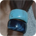 Acrylic Chunky Bangle Bracelets for Women, Irregular Acrylic Resin Bangle Geometric Cuff Wide Statement Jewelry Set