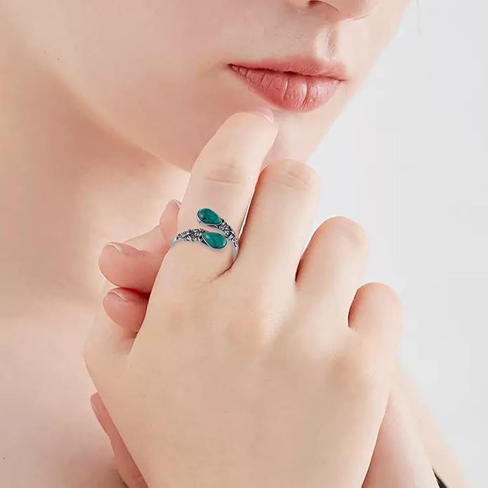 Bee Spoon Ring 925 Sterling Silver Adjustable Thumb Ring Bee Jewelry Gifts for Women