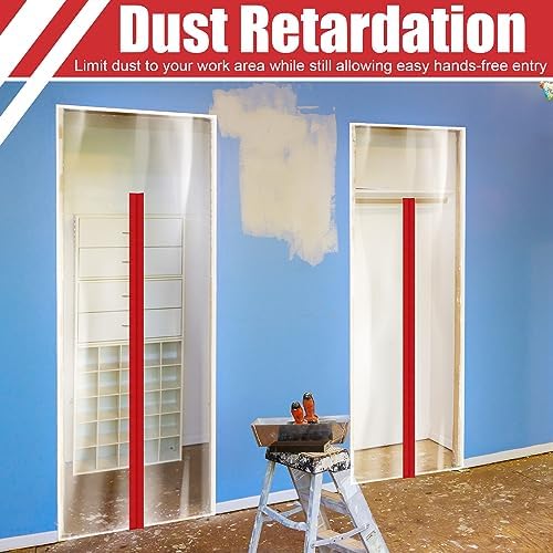 Tigeen 36 Roll Heavy Duty Zipper Door Dust Barriers 7 ft x 6 Inch - Image 5