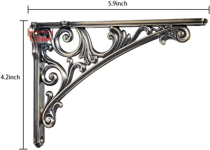 Khtumeware Shelf Bracket 6 Inch, Decorative Brackets - Image 2