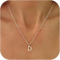 Valentines Gifts for Her Women - Initial Necklaces for Women Dainty 14k Gold Plated A-Z Letter Pendant Name Necklaces Cute Charm Choker Fashion Accessories Non Tarnish Trendy Jewelry Gift
