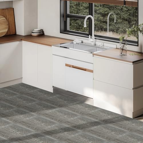 AKOLAFE 12x12 Inch Peel and Stick Floor Tile Wood Grain Series - Image 7