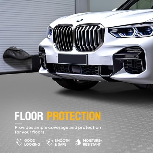 Bonnlo 7.5 X 17 FT Garage Floor Mat, Thickened Double Diamond Plate Garage - Image 3