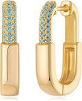 MYEARS Women Earrings Gold Huggie Hoop Ear Stud Cuff 14K Small Simple Hypoallergenic Everyday Jewelry