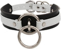 Lookook Fashion O-Ring Faux Leather Choker Necklaces Collar For Womens