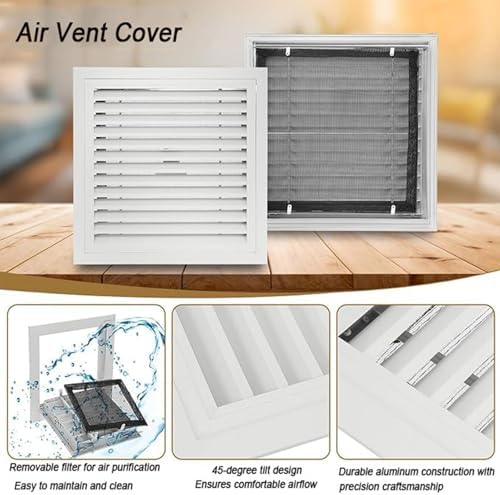 Air Return Vent Cover Decorative Aluminum Gable Vent Cutout 14x14 in - Image 4