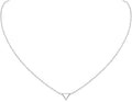 ChicSilver Personalized 925 Sterling Silver Dainty Small Heart/Star/Moon/Dot/Triangle Pendant Necklace for Women, Silver/Gold/Rose Gold/Black (with Gift Box)
