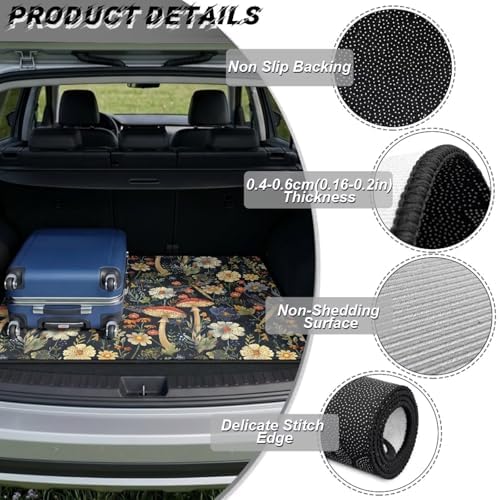 ELEQIN Cargo Mats for Back of SUV Sedan Truck, All Weather Heavy Duty Trunk Mat - Image 6
