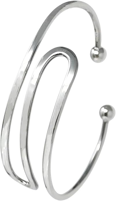 Gorgeous Handmade 925 Sterling Silver Bangle Bracelet for Women | Elegant Chic Silver Cuff Jewellery Gift for Her