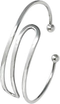Gorgeous Handmade 925 Sterling Silver Bangle Bracelet for Women | Elegant Chic Silver Cuff Jewellery Gift for Her