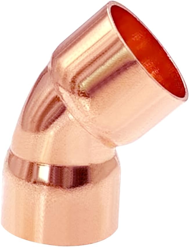 10 Pack 1/2" C x C Copper 45 Degree Elbow, Sweat Solder Pipe Fitting | Premium - Image 7