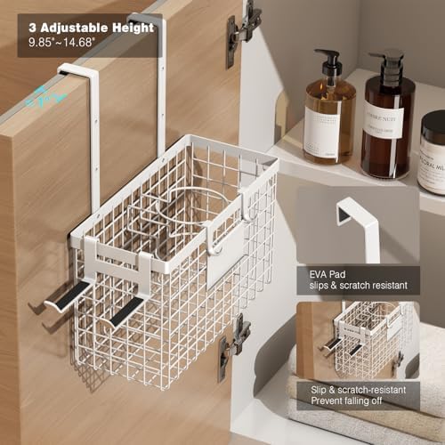 Voldra Hair Dryer Holder Cabinet Door, Adhesive Hair Tool Organizer Wall Mount - Image 5