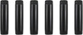 6 Pack 3/4" × 4" Pre-Cut Black Metal Pipe, Industrial Steel Fits Standard Three by GeilSpace