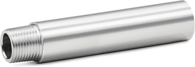 ChillWaves 304 Stainless Steel Pipe Fitting, Nipple Cast Pipe 3/4" NPT Male x by VisittheCHILLWAVES