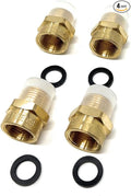 Cascada 3/8" G Thread Female to NPT Male Pipe Fittings | Lead-Free Brass Pipe by CascadaShowers