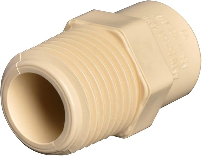3/4" 10pcs CPVC Male Adapter Fittings Coupling Beige | Male Thread to Slip ( - Image 4