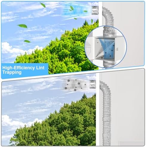 Upgraded Metal Dryer Duct Lint Trap Indoor Dryer Vent Kit - Image 6