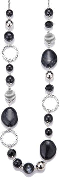 PEARL&CLUB Long Beaded Necklaces For Women - Sweater Chain Fashion Jewelry Necklace Gifts For Women