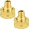 Joywayus 2PCS Brass Swivel Pipe Fitting 3/4" GHT Female x 1/4" NPT Male | by Joywayus