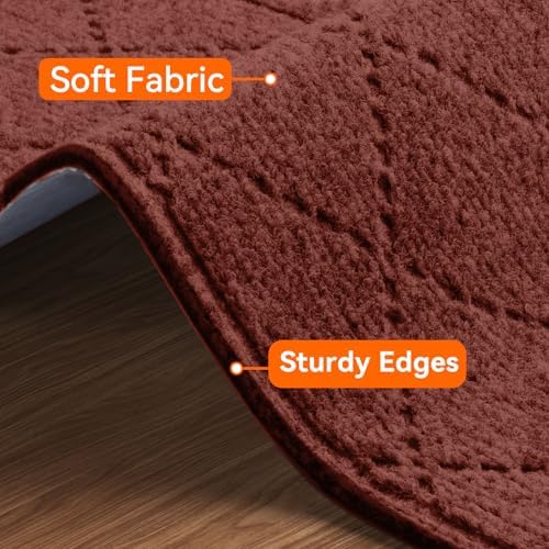 Stair Treads for Wooden Steps 10 PCS, Non Slip Stair Rugs Red - Image 2