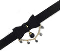 Bell Choker Collar Necklace Lolita Bow Collar Cat Kitty Velvet Necklace
