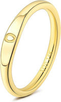 Gold Initial Rings for Women Non Tarnish Thumb Rings for Teen Girls 14K Gold plated for Women