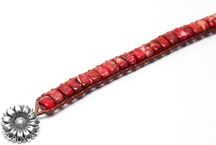 ZOSOJONA 7 Chakra Bracelet Bohemian Handmade Leather Wrap Healing Protection Natural Stone Yoga Beaded Bracelets Boho Friendship Jewelry