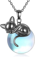 YFN 925 Sterling Silver Hummingbird/Cardinal/Cat Necklace for Women Animal Pendant with Adjustable 18"+2" Chain Jewelry Gift for Christmas, Valentine's Day, Mother's Day, Birthday-Gift Box Included