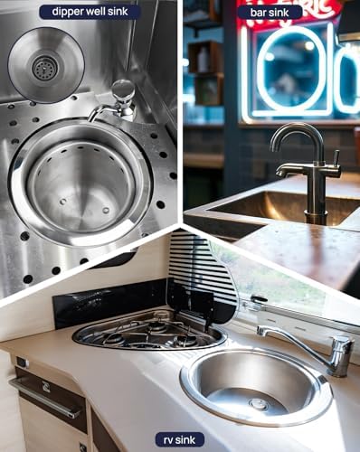 2" rv Sink Drain Strainer with 2.8-in Tail Piece, Bar Sink Drain Assembly - Image 6