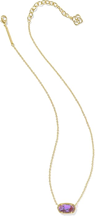Kendra Scott Elisa Pendant Necklace for Women, Fashion Jewelry, 14k Gold-Plated