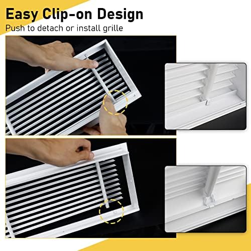 Linear Bar Air Grille 16" X 4", Aluminum Air Supply/Return Grilles, Easy Air - Image 4