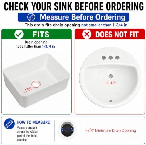 All Metal Bathroom Sink Drain - Image 3