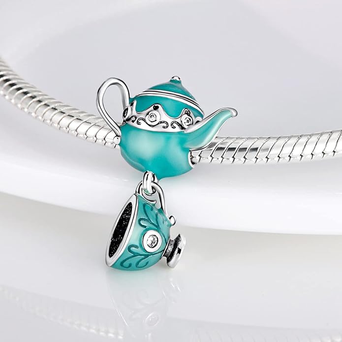 MULA 925 Sterling Silver Charms for Bracelets and Necklaces Family Letters Dangle Pendants Airplane Travel Beads Family Tree Jewelry Charms for Women