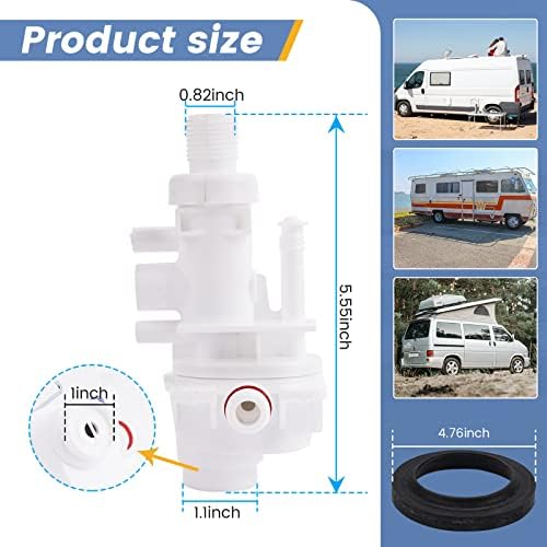 31705 RV Toilet Water Valve Kit, Compatible - Image 6
