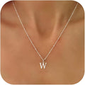 Valentines Gifts for Her Women - Initial Necklaces for Women Dainty 14k Gold Plated A-Z Letter Pendant Name Necklaces Cute Charm Choker Fashion Accessories Non Tarnish Trendy Jewelry Gift