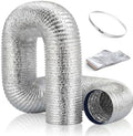 7 Inch Dryer Vent Hose, 10FT Flexible Dryer Ducting Tube Aluminum Non-Insulated by iplusmile