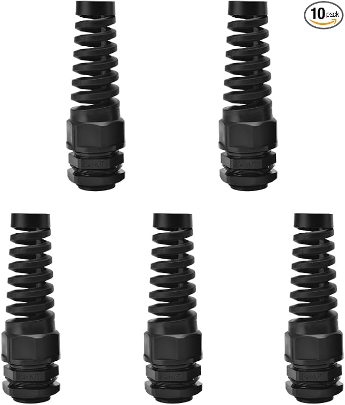 Strain Relief Cord Connector, CGELE 5 Pack NPT 3/4" Waterproof Cable Gland Cord by CGELE