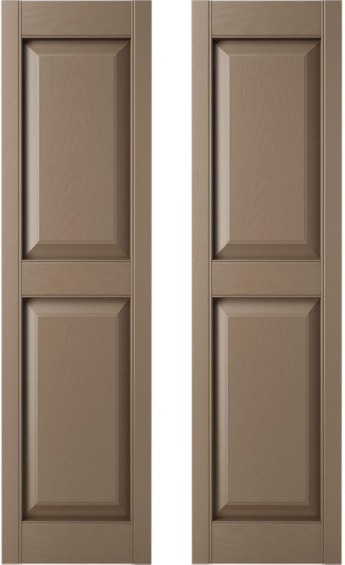 14.75 in. W x 63 in. H Builders Edge, Standard Two Equal Panels, Raised Panel by Builders+Edge