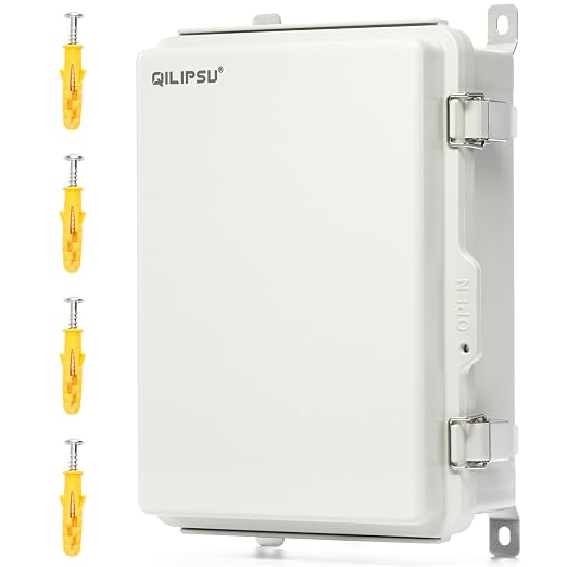 QILIPSU UL94-V0 Outdoor Electrical Box 13.8"x9.9"x5.9" Waterproof Junction Box by QILIPSU