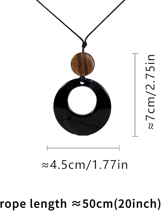 Boho Necklaces for Women, Vintage Pendant Necklaces Two Layers of Wear Choker, Adjustable Trendy Necklace Hippie Handmade Fashion Jewelry Accessories, Birthday Gifts