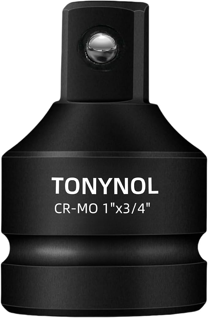 TONYNOL Impact Socket Adapter 1" F to 3/4" M, Cr-Mo Steel, Enhances Impact by TONYNOL