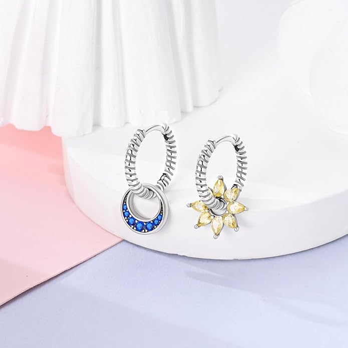 Parmuz 925 Sterling Silver Huggie Hoop Earrings Butterfly Posts Thick Chunky Hoops for Women Small Tiny cuff Cubic Zirconia Snake Heart Earring