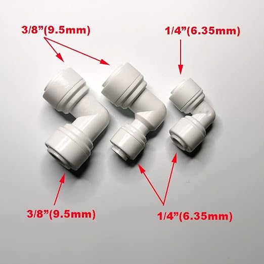Malida 3/8inch Tube to 3/8inch Tube push fit straight quick connect - Image 4