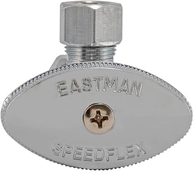 Eastman 3/8 Inch OD Compression x 5/8 Inch OD Compression Multi-Turn Angle Stop - Image 6