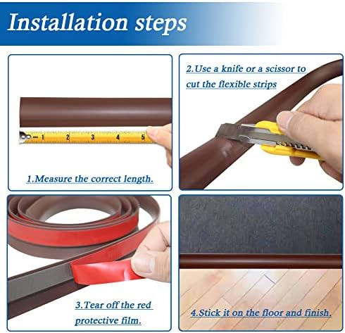 FONUNO Carpet Transition Strip Self Adhesive Floor Transition Strip - Image 6