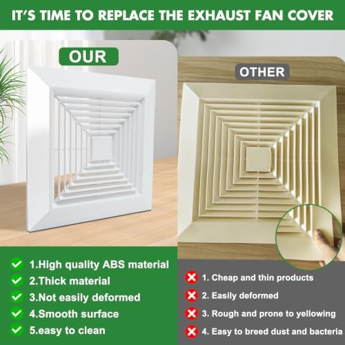 Bathroom Exhaust Fan Cover 12x12 Vent Cover - Image 3