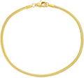 14K Yellow Gold 6-13 Inch 1.2mm-3.2mm Chain Bracelet Anklet for Women, Cuban Link Curb/Rope/Paper Clip/Round Snake/Herringbone/Bead/Water Wave, Thin Gold Chain Bracelet Durable Strong Real 14k Gold Chain Bracelet Anklet